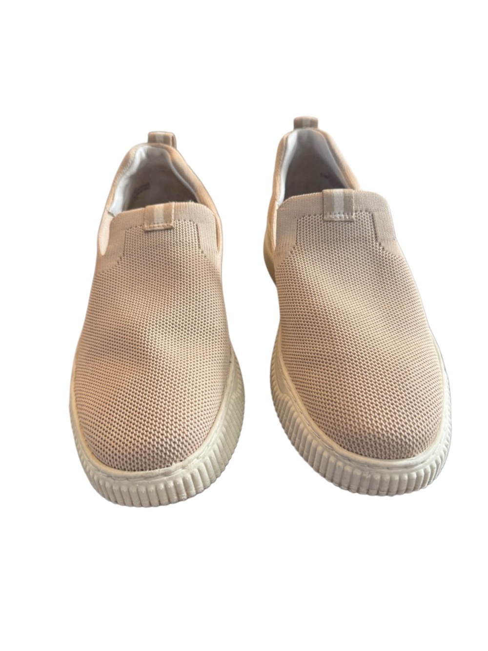 Women's Slip-On Knit Sneakers in Light Beige